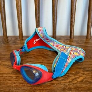 FINIS DragonFly Kids Swim Goggles - Crab Print - No-Tangle Neoprene Strap